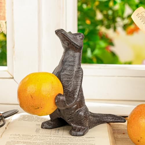 Estatua de Dinosaurio de Hierro Fundido Rustic Brown miniatura 6
