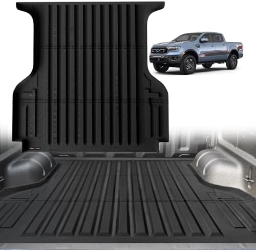 TripleAliners 5FT Truck Bed Mat for 2019-2023 Ford Ranger