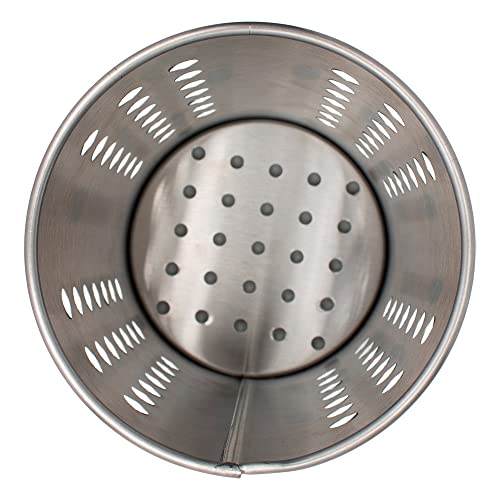 Mimo Style Porta Utensílios de Aço Inoxidável Redondo Suporte de Talheres Resistente para uso Domést