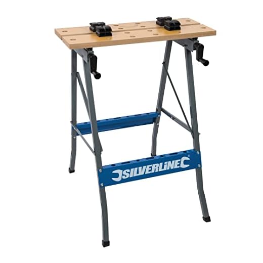 Silverline Tools TB01 Banco de trabajo plegable, 100kg
