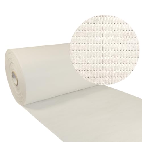 SA Baustoffe® Spezialvlies für Dachabdichtung, Zusätzlich verstärktes, 0,35 x 50m, 120 g/m2, Dachvlies, Vlies für Flüssigkunststoff, Stabilisierungsvlies, Polyestervlies