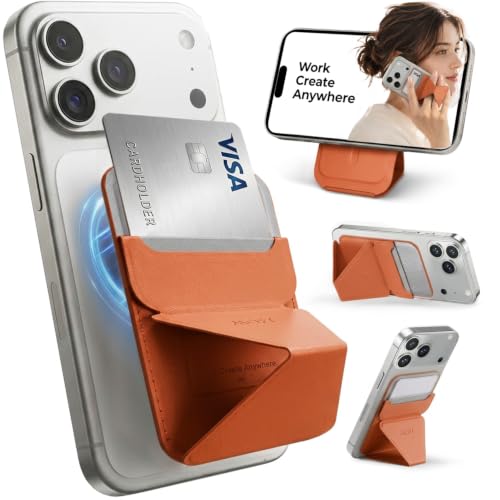 MOFT �X�}�z�X�^���h MagSafe�Ή� �yMOVAS?�V�f��/���͋����Łz iPhone 17 / 16 / 15 / 14 / 13 / 12 �Ή� Snap-On �J�[�h�P�[�X �X�}�z�X�^���h ��̌^ �ő�2�����[ �}�O�l�b�g�� ���^ �y�� �܂�
