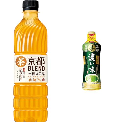 【セット買い】サントリー 伊右衛門 京都ブレンド お茶 600ml ×24本 + サントリー 機能性表示食品 伊右衛門 濃い味 600ml×24本