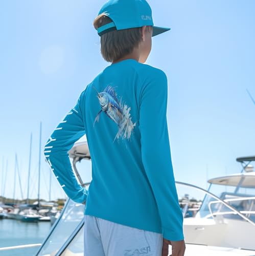 Palmyth Boys Fishing Shirt Youth Long Sleeve T-Shirt Upf 50+ Sun Protection thumb #3