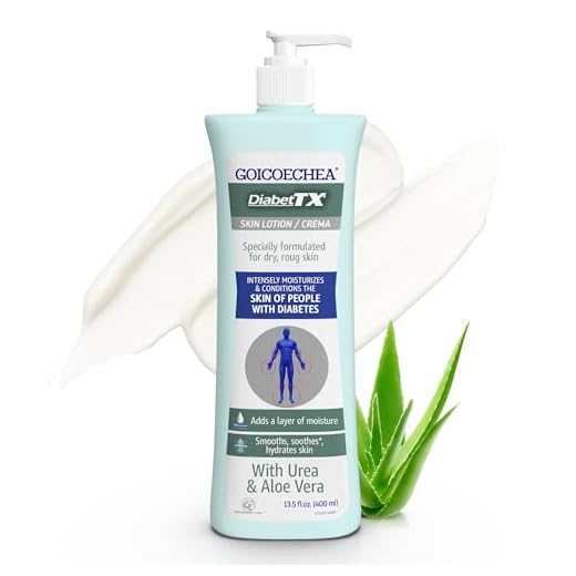 Goicoechea Diabet TX Body Lotion, Skin Care for Diabetes, Moisturizer for Dry Skin, Fragrance Free Moisturizing Cream, Improves Appearance of Varicose Veins & Blemishes, 13.5 oz