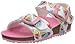 Agatha Ruiz De La Prada Mädchen 202986 Peeptoe Sandalen, Weiß (Blanco Y Mandarinas (Matt Y Estampado) Paprika), 32 EU