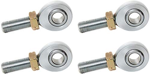 American Star 4130 Chromoly Left Hand Rod End Heims 1 2-20 with 1 2  bore XML 8 Set of 4 with Jams