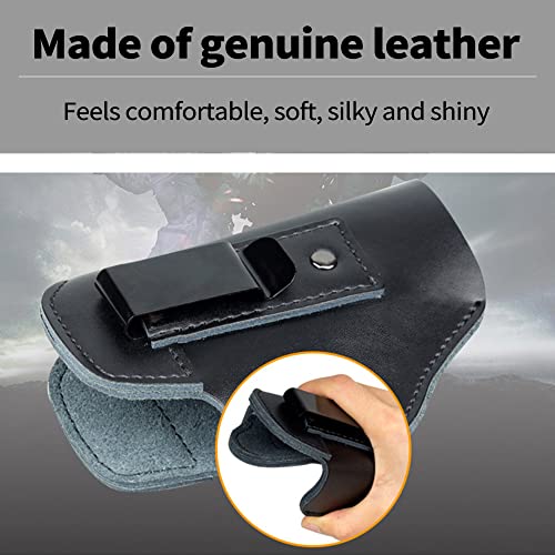Gun Holsters, Genuine Leather Holster For Pistols, Universal Airsoft Right/Left, Iwb/Owb 9Mm Holsters For Concealed Carry - Holster Fits Glock 17,19,26,43, M&P Shield And Similar Handgun (Right Hand) #TOP3