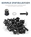 UNLRAE 10PCS Motorcycle Fairing Bolts Kit,Car Accessories Aluminum Motorbike Windscreen Screw Bolts Nuts Fastener Kit with Wrench,Suitable for Most Motorcycles,Sports Bikes,Dirt Bikes,Etc. (Black)