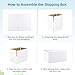 Famagic 10 Pack 8x6x4 Inch Small Shipping Boxes White Corrugated Cardboard Boxes Mailer for Small Business, Mailing Boxes for Packaging Bulk
