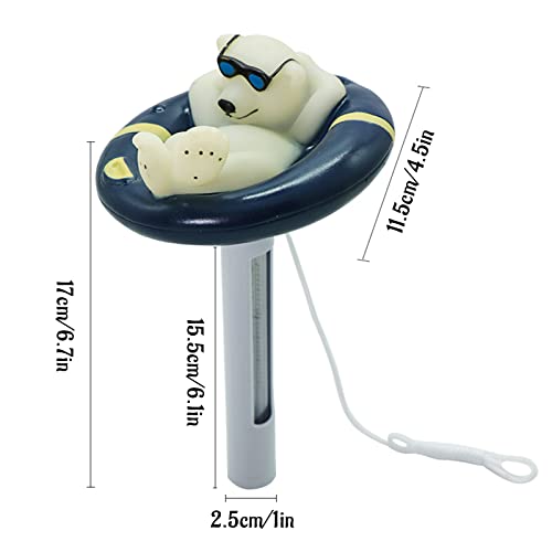 Ftyrwu7Iwo Floating Pond Water Thermometer For Swimming Pools Spas Tubs Aquariums Ponds Water Temperature Tester Floating Pool Thermometer Swimming Pool Thermometer With String #TOP2