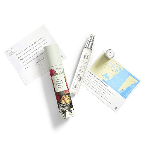 Fictions Mini Perfume Spray - Sydney. She Found Quiet in His Wild - By Jan Fockenbrock - Persimmon, Sparkling Pear, Peach Blossom, White Cedar, Creamy Musks - Travel Size - 0.5 oz