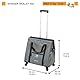 Ferplast Hundebox Voyager Trolley, Transportbox Katze, Hundetasche, ausziehbarer Griff, verstellbare Gurte, breite Öffnung, abnehmbare Räder, max. 15 kg, 46 x 26 x 48H cm, Grau