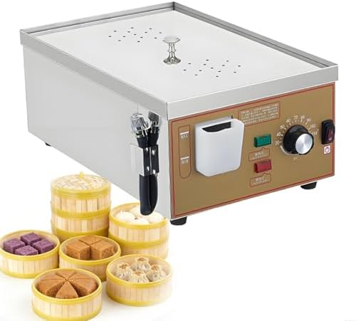 Commercial Steamer for Cooking - Adjustable Temperature 30-110°C, Dual Hole Independent Water Supply, Perfect for Breakfast Shops & Steamed Buns, High-Efficiency Food Steamer