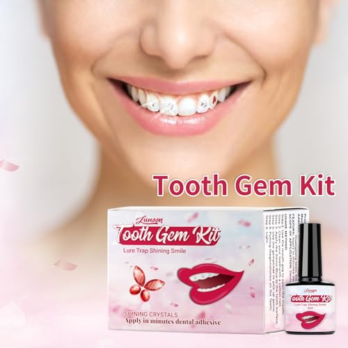 Image of LMDGDS Tooth Gems Kit for Teeth, Teeth Jewelry for Women Teeth Gems Kit DIY Tooth Gem for Men & Women