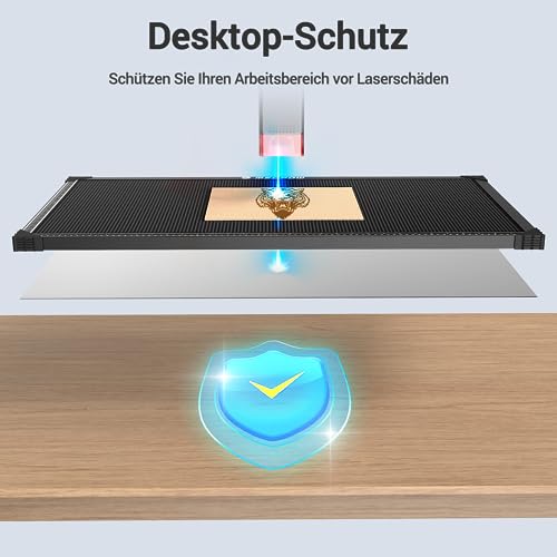 Mecpow Honeycomb Wabentisch, 450 x 850 x 22mm Laser Honeycomb Arbeitstisch für Laser Graviermaschine, Laser Wabenplatte für Schnelle Wärmeableitung und Tischschutz