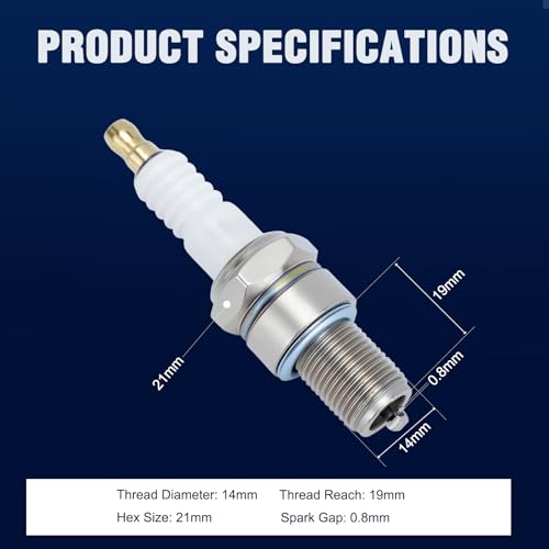 Image of BR8ES Spark Plug for NGK BR8ES 5422 Champion RN3C 880 Kawasak Yama Polaris Dirt Bike Motorcycle Marine ATV 4 PACK