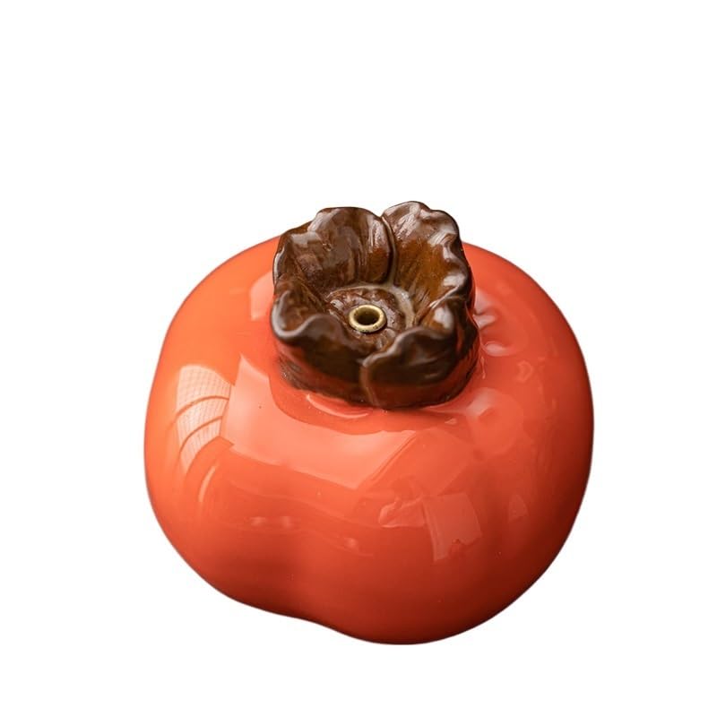 Porte-encens créatif en céramique anti-cendres Persimmon