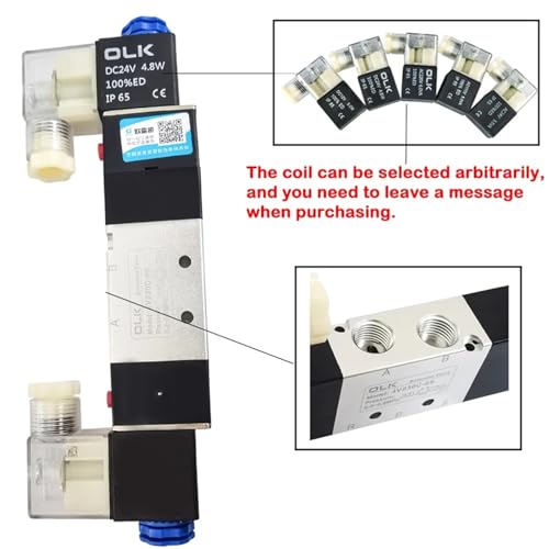 Électrovanne 4V130C-06 DC24V pour stopper les fuites d'air comprimé