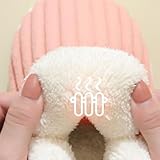 Women's Plush Cloud Slippers,Cozy Fleece-Lined House Shoes with Non-Slip Sole Warm Winter Booties Slippers Women Men for Indoor/Outdoor Use - Image 5