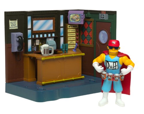 The Simpsons Exclusive Playset Moe's Bar with Duffman