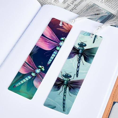 Marque-pages libellule : lot d'accessoires de lecture pour livres - 5