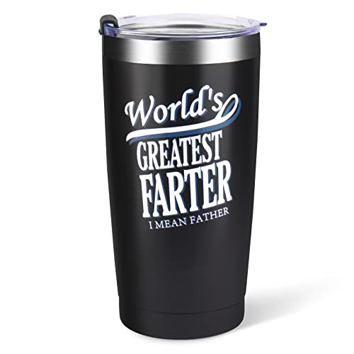 SUPERSUN Tumbler 20 oz Stainless Steel Insulated Tumbler with Lids, Double Wall coffee tumbler for Ice Beverage and Hot Drinks, Xmas Gifts for Dad, Great Novelty Gag Funny Gift For Men