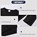 5 Pack Cotton Long Sleeve Tee Shirts for Boys and Girls Crewneck Basic T-Shirts Kids Tops for Toddlers Youth(Age 2-14) Black