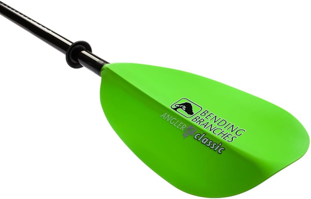 BENDING BRANCHES Angler Classic Snap-Button Kayak Fishing Paddle – Lightweight Fiberglass Shaft, Durable Fiberglass-Reinforced Nylon Blades, 2-Piece Design