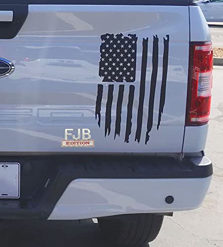 Image of 2 Pack FJB Emblem 3D Fender Badge Decal Car Truck Metal Replacement for Universal Vehicle, Car, Truck, SUV Chrome Red