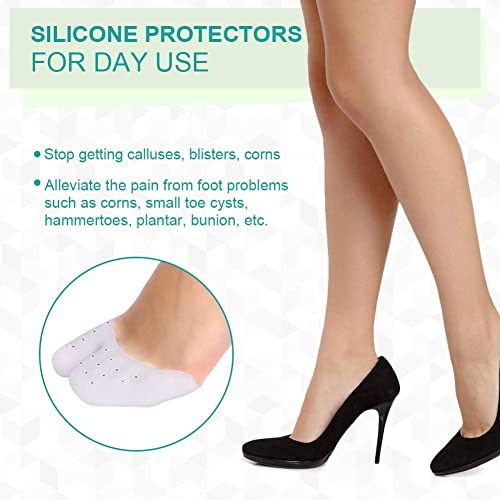 Metatarsosal Pads Toe Separators,Protetores de dedo de gel com almofadas metatarsais, mangas de dedo