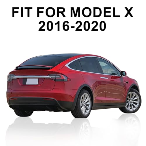 Image of Front Grille Insert Trim for Tesla Model X 2016-2020 Car Exterior Accessories ABS Imitation Carbon Fiber Outer Decoration