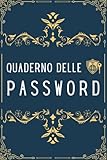 quaderno delle password: rubrica password alfabetica, memorizzare tutti i vostri indirizzi internet e codici segreti in un unico luogo (sufficiente ... pratico formato (15.24 x 0.64 x 22.86 cm)