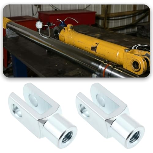 Briny River 2 Stück M10 x 1,5 Luftzylinder-Gabelkopf Ende 52 mm Rechtshänder Innengewinde Y-Stecker für elektronische Automatisierungsgeräte