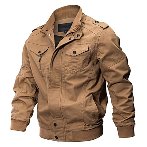 Bomber homme kaki chaud pour affronter le froid en style streetwear XXL