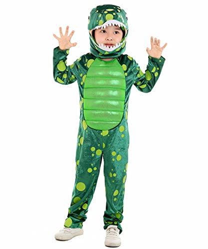 Disfraz de Dinosaurio Verde para Niños Talla 2-4 miniatura 3