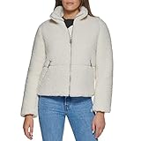 Levi's Women's Breanna Puffer Jacket (Standard and Plus Sizes), Cream Sherpa, Medium