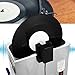 Kakalote Ultrasonic Vinyl Record Cleaner Rack, Album Washer Machine Vinyl Record Cleaning Kit, Rotating Record Washer Adjustable Power Audio Bracket Cleaning Accessories, US-Plug
