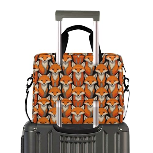 Maletín portátil para laptop 15.6" negro y naranja miniatura 4
