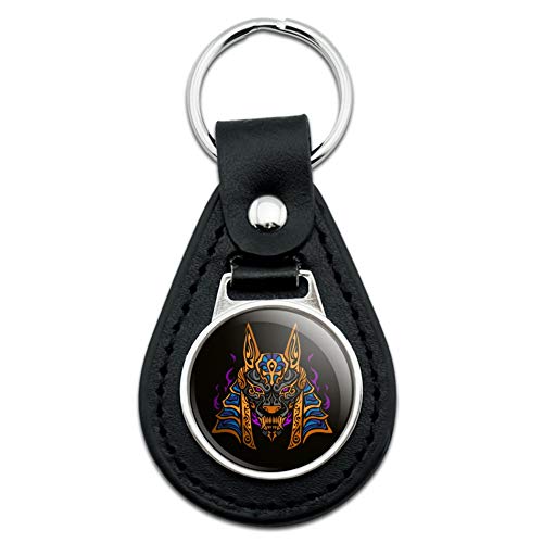 GRAPHICS & MORE Black Leather Anubis Egyptian Jackal God of