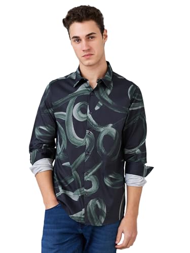 Image of Spykar Men's Regular Fit Shirt
