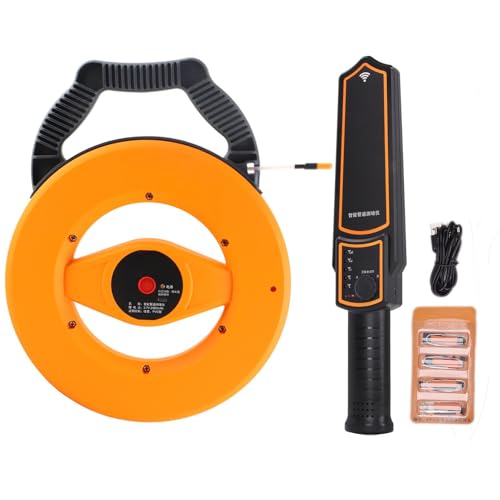 Localizador de Tuberías de Agua, Escáner de Bloqueo de Tuberías de 30M Detector de Tuberias PVC Metal con Sonda Impermeable