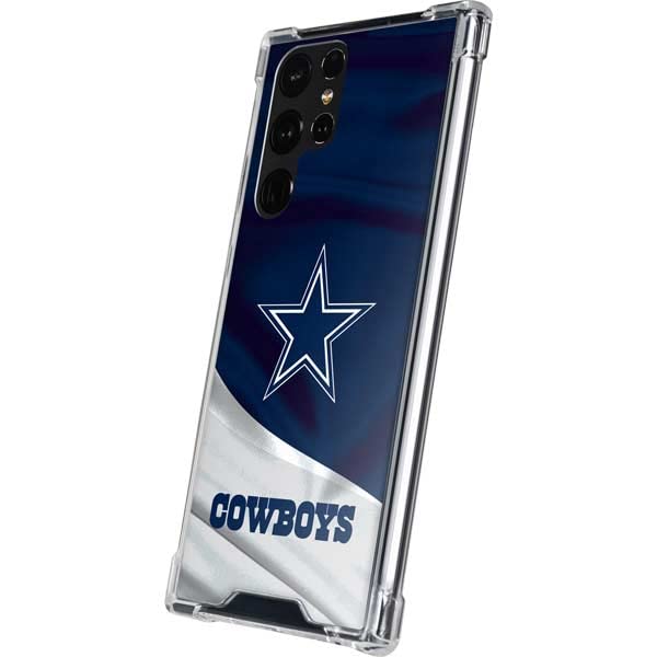 Skinit Clear Phone Case Compatible with Galaxy S23 Ultra - Officially Licensed NFL Dallas Cowboys Design