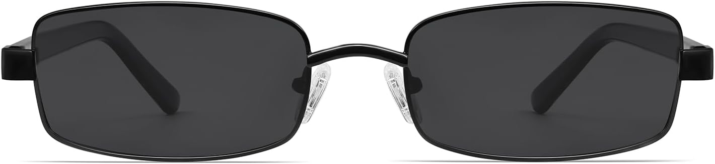 VANLINKER Retro Rectangle Polarized Sunglasses for Women Men Small 90s Vintage Trendy Slim Narrow Rectangular Frame VL9684 - Image 3