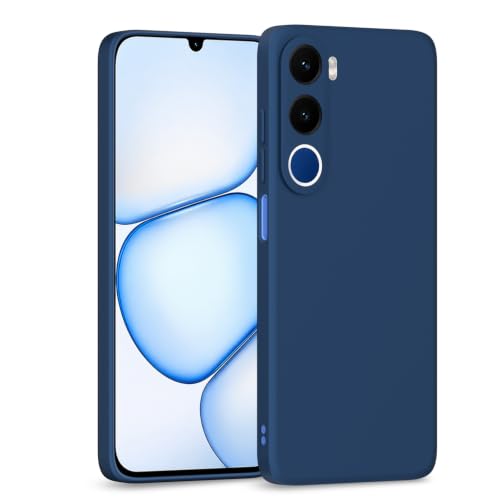 Image of Outlouders Back Cover for Realme C100x | Camera Protection | Durable Soft Matte Silicone Bumper Case (Blue)