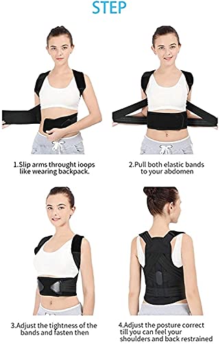 Correcteur de posture pour le bureau avec soutien de la clavicule réglable - 5