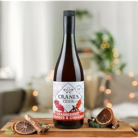 Cranes Cranberries, Oranges & Cinnamon Mulled Cider 3.4% Gift Set 750ml + Glass Mug – Cranes