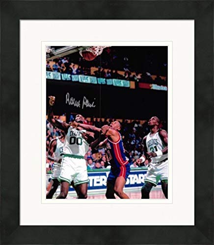 Autograph Warehouse 582832 8 x 10 in. Boston Celtics Robert Parish Autographed Photo - No.3 Matted & Framed