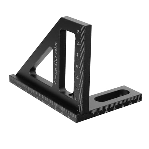 DOITOOL Triangle Ruler for Woodworking Level Miter Measuring Tool Right Angle Ruler Versatile Carpenter Ruler