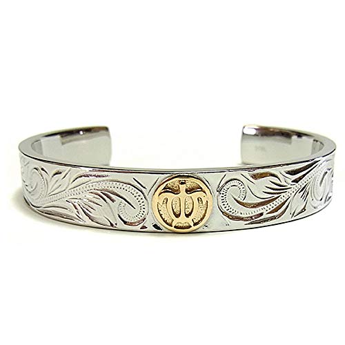 ハワイアンジュエリー バングル ゴールド ピンクゴールド スチールシルバー メンズ レディース ホヌ スクロール 記念日 誕生日 プレゼント ギフト